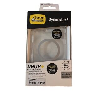 OtterBox Symmetry Series +Phone Case w MagSafe For iPhone 14 Plus Clear Glitter